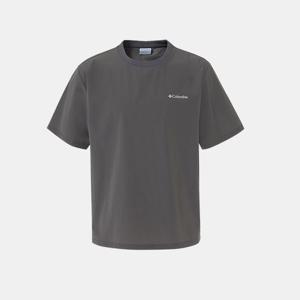 [컬럼비아]유니 빅로고 우븐 반팔 티셔츠_그레이 (C62-YUD604)