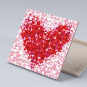 아이러브페인팅 DIY캔버스형 보석십자수 30x30cm 러브인하트