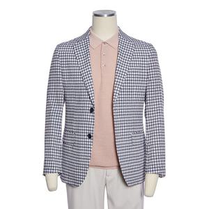 [레노마캐주얼]봄,여름 슬림핏 스판 체크무늬 그레이 자켓 RQJMBJ59GRDL