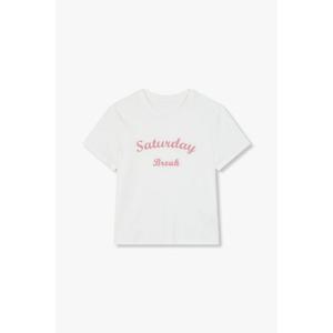 [지컷]자수 레터링 크루넥 티셔츠 (7255240111)