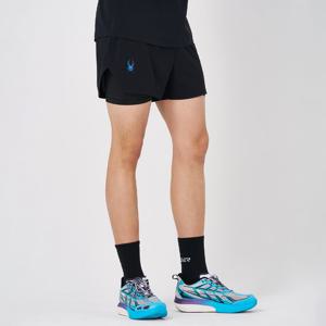 [스파이더] 남성 러닝 레깅스 일체형 숏츠 SPKMCNTR231MBLK