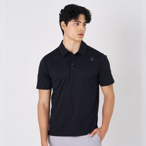 [스파이더] 남성 듀오테크 카라 티셔츠 SPKMCNTS301MBLK