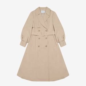 [씨]볼륨 소매 A라인 트렌치 코트 SKNAB2601