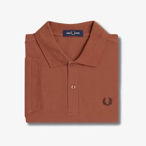 [M6000] 플레인 프레드페리 셔츠 - 시나몬/로드브릭 AFPM2516000-Y52