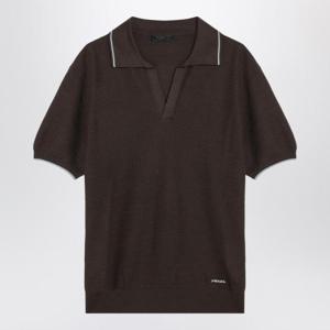 프라다 반팔 티셔츠 UMF008OOO16XU Brown