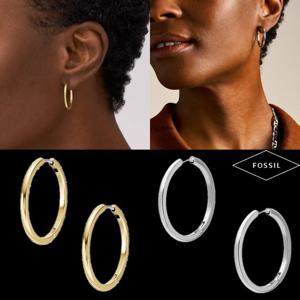 파슬 Fossil JF04743040 여자 남자 Ellis 에센셜 후프 귀걸이