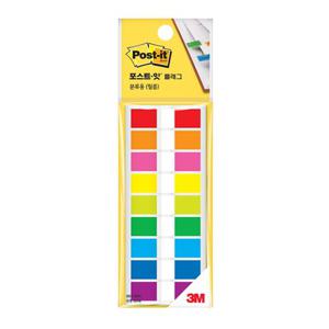 3M 포스트잇 플래그 분류용 필름 9색 683-9KN (180매) 메모지 인덱스메모지 독서플래그 공부플래그 형광인