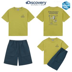 디스커버리키즈 DKAZ72053-OLL 키즈 프레시벤트 아웃도어 백그래픽 트레이닝 세트