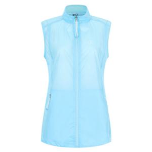 샵앤) 여성 하프넥 통기성 좋은 메쉬 바람막이 집업 등산 조끼 DW-WVS-20596-S블루