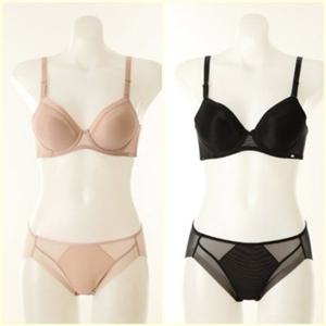 [와코루] E컵 뉴스키노 스페셜 몰드브라 햄라인팬티 (WBR2090E-PTH- BK SK)