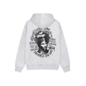 스투시 카멜롯 후드 애쉬 헤더 1925005