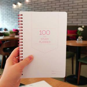 100 Days 스터디플래너 핑크