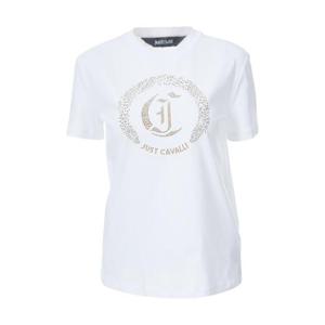 저스트까발리 반팔 티셔츠 78PAHE13 CJ110G03 White