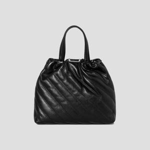 [빈폴] 노라 사선퀼팅 드로우스트링 스몰 토트백 - 블랙 BE48D3M715