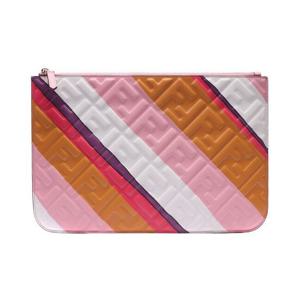 [펜디]22SS 여성 바게트 FF 로고 엠보싱 클러치백 (8N0186_AK2K_