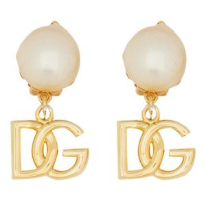 돌체앤가바나 골드톤 메탈 펄 디테일 귀걸이 WEO2N1 W1111ZOO00