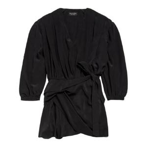 25 FW 발렌시아가 V넥 실크 미니 드레스 772748TAN01 TP432294803