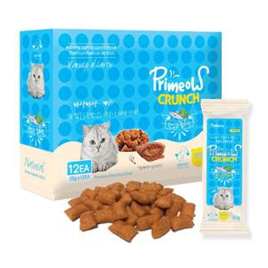 프리미요 크런치 고양이간식 맛있는참치 20gx12p