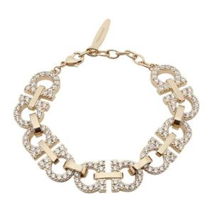 페라가모 크리스탈 장식 간치니 팔찌 760898 0786537 ORO CRYST