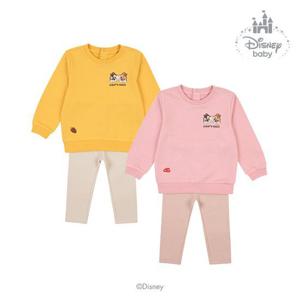 [디즈니베이비]디즈니CD배색상하(PINK,YELLOW)_79Q517603