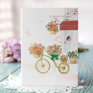 아트박스/프롬앤투 자전거 꽃바구니 카드 FT1036-1