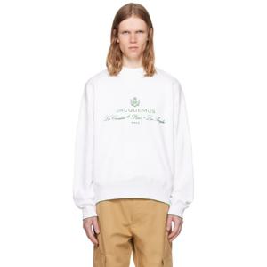 쟈크뮈스 티셔츠 화이트 라 크루아제르 더 베니스 스웨트셔츠 251553M201003