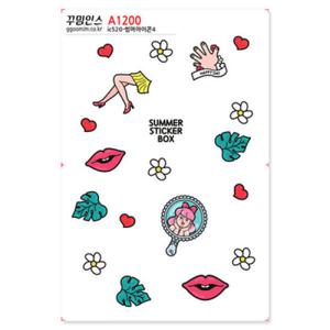 아트박스/꾸밈인스 A1200-꾸밈인스스티커_썸머아이콘4