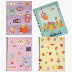 아트박스/위드미 핑크풋 1000 당근 원링 노트 Ver2