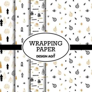 아트박스/디자인아지트 [기성]포장지화이트 크리스마스