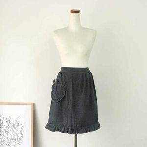 아트박스/앤코튼 블루 프릴 허리앞치마(2color)