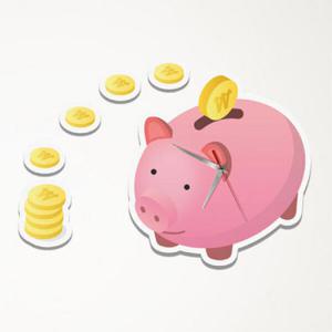 아트박스/꾸밈 nb007-인테리어벽시계-부자돼지저금통