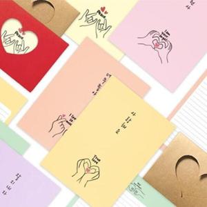 아트박스/투영 손하트 편지지 6SET