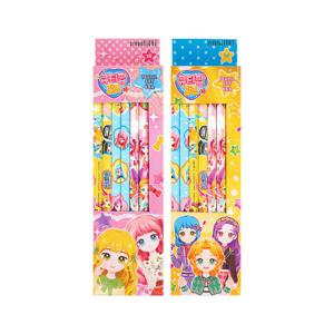 아트박스/금홍팬시 큐티팝걸즈 연필6입/248956 필기구 신학기 2B