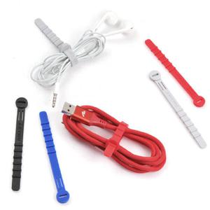 아트박스/아트뮤 선 정리용 실리콘 케이블 타이 홀더 4P SET