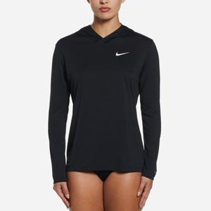 나이키스윔 NESSD351-001 여성 에센셜 후디드 하이드로가드 블랙 - 래쉬가드