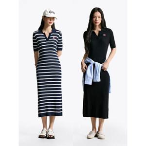 [타미진] T32F6WOP04TWT2 여성 슬림 폴로 원피스