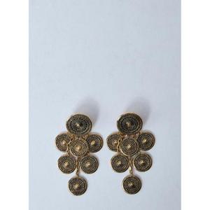 25 FW 생로랑 여성 보 메달 펜턴트 귀걸이  sla0259057gld