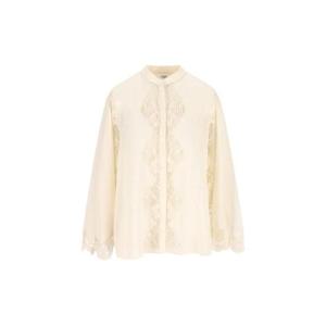 끌로에 레이스 트림 플루이드 블라우스 CH25AHT33117 114 TP945184379