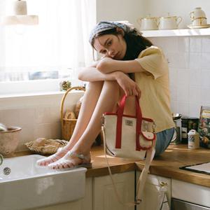 [LAP] 랩 EVERYDAY CANVAS TOTE BAG 에브리데이 캔버스 토트백 (AR7AB401)