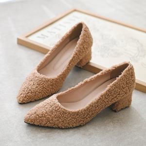 갓슈 보글마리지 5cm 미들힐 펌프스 빅사이즈