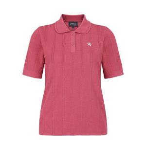 여성 펀칭 스트라이프 반팔 니트 521E3SR102PK