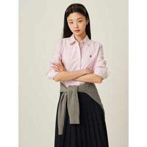 [빈폴레이디스] 옥스포드 스트레치 STR 레귤러핏 셔츠  레드 (BF5864E026)