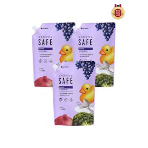 [자연퐁]세이프 주방세제 천연미네랄 오리지널 리필 1L x 3개