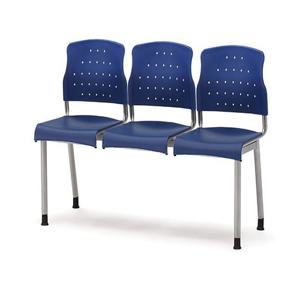 레인보우연결의자(3인석)-블루 연결의자 장의자 회의실 대기실 사무용의자