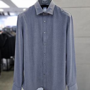 [바쏘]남자 셔츠 네이비 캐주얼 긴팔 무지 남방 WSAFZ3TD30A