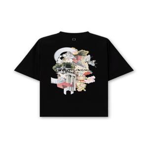 우영미 반팔 시티그래픽 블랙 W253TS05718B