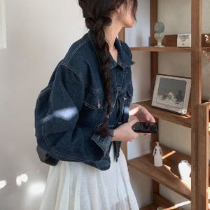 [폴앤폴]로라 크롭 데님 자켓 HI-5232