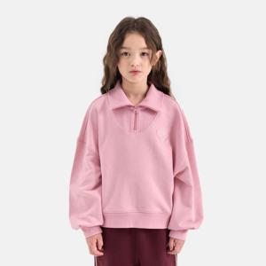 [본사][아웃도어프로덕츠키즈]여아 반집업 맨투맨 (핑크) OD253IZM73_PNK