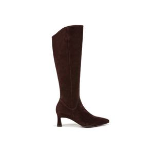 [내츄럴라이저]여성 컴포트 포인트 토 슬림 롱부츠 디샤 8NT8395W3B 브라운