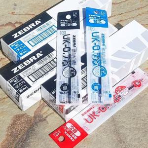 제브라 ZA3C 0.7mm 3색볼펜 멀티펜 리필심 UK-0.7 1타